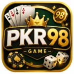 PKR98 Game APK icon with gold and black gaming design