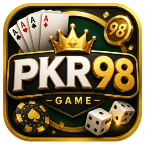 PKR98 Game APK icon with gold and black gaming design