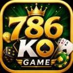 786KO Game icon with gold 786 logo and gaming symbols